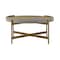 Armen Living Dua Gray Concrete Coffee Table with Antique Brass LCDUCOCC - alternate 8